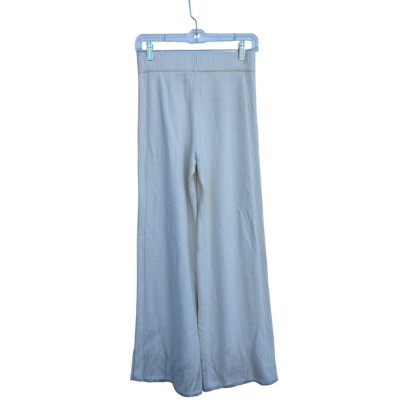 NWT Barefoot Dreams Knit Lounge Pants Cream High Rise Elastic Waist XS - Picture 2 of 7